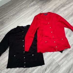 2 Tommy Hilfiger Cardigans red and black